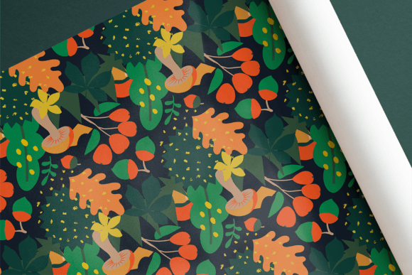 2 Autumn Patterns EPS, JPEG: Versatile Digital Designs for Seasonal Creativity