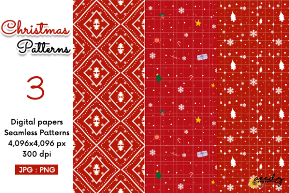 Christmas Seamless Patterns Set