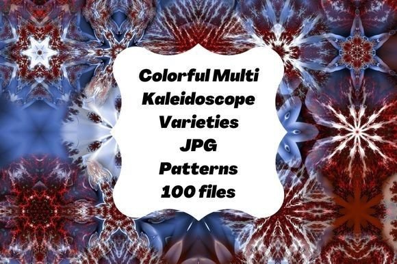 Colorful Multi Kaleidoscope Patterns: A Versatile Design Language for Creative Professionals and Everyday Applications