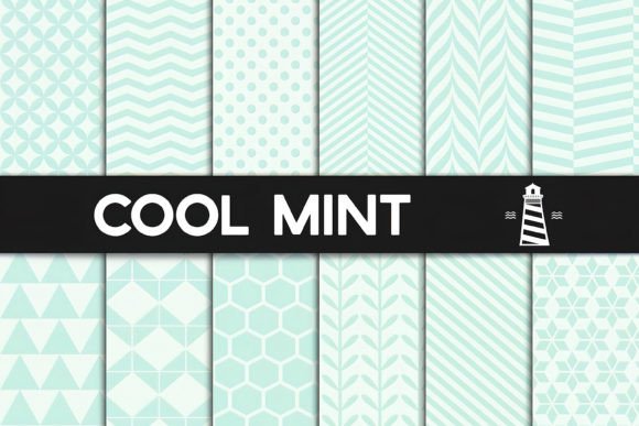 Cool Mint Patterns - Digital Paper: Elegant, Versatile, and Ready to Use