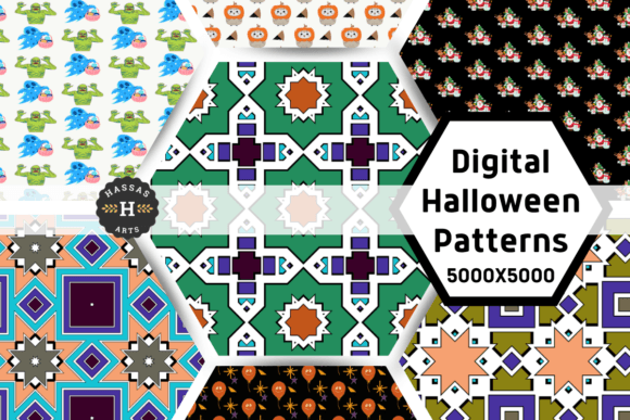 Halloween Digital Patterns 001: Where Precision Design Meets Seasonal Creativity