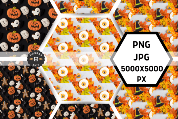Halloween GEOMETRICAL Digital Patterns