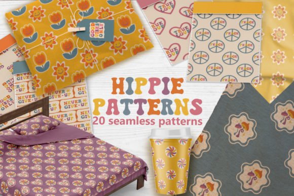 Hippie Patterns 20 Seamless Prints