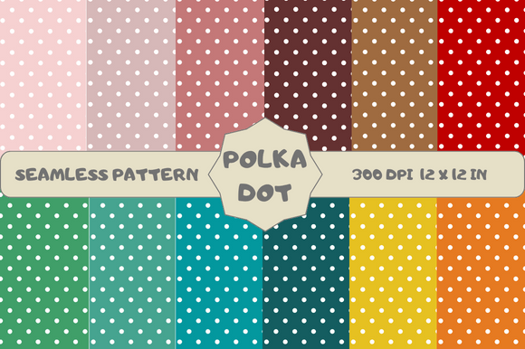 Polka Dot Seamless Patterns: Versatile Digital Textures for Creative Professionals and DIY Enthusiasts